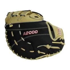 Promo ⌛ Wilson A2000 SuperSkin 2820 12.25" Baseball First Base Mitt: WBW1001211225 Black, Tan 🔔 -Deals glovegear Store 8588 09 20 wilson a2000 superskin 2820 12 25 baseball first base mitt wbw1001211225 33623 5 l
