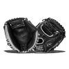 Flash Sale 👍 Rawlings Encore 32" Baseball Catcher's Mitt: ECCM32-23B Black, Grey, Silver ⭐