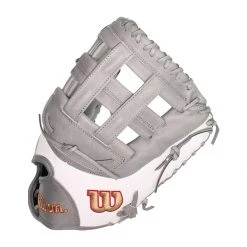 Best Pirce 😍 Wilson A2000 SuperSkin FP1B 12.50" Fastpitch Softball First Base Mitt: WBW100219125 Grey, White 👍 -Deals glovegear Store 86ad 09 20 wilson a2000 superskin fp1b 12 50 fastpitch softball first base mitt wbw100219125 33638 3 l