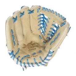 Top 10 ⌛ Marucci Palmetto 12.5" Fastpitch Softball Glove: MFGPLM1250FP Blue, Tan 🌟