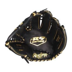Discount 👍 Rawlings R9 12.75" Baseball Glove: R96019BGFS Black, Gold ❤️ -Deals glovegear Store 873b 11 20 rawlings r9 12 75 baseball glove r96019bgfs 33536 6 l