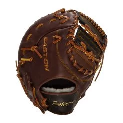 Best Sale ⌛ Easton Flagship 12.75" Baseball First Base Mitt: FS-J70 Black, Brown, Tan ❤️ -Deals glovegear Store 8acf 10 21 easton flagship 12 75 baseball first base mitt fs j70 34411 7 l