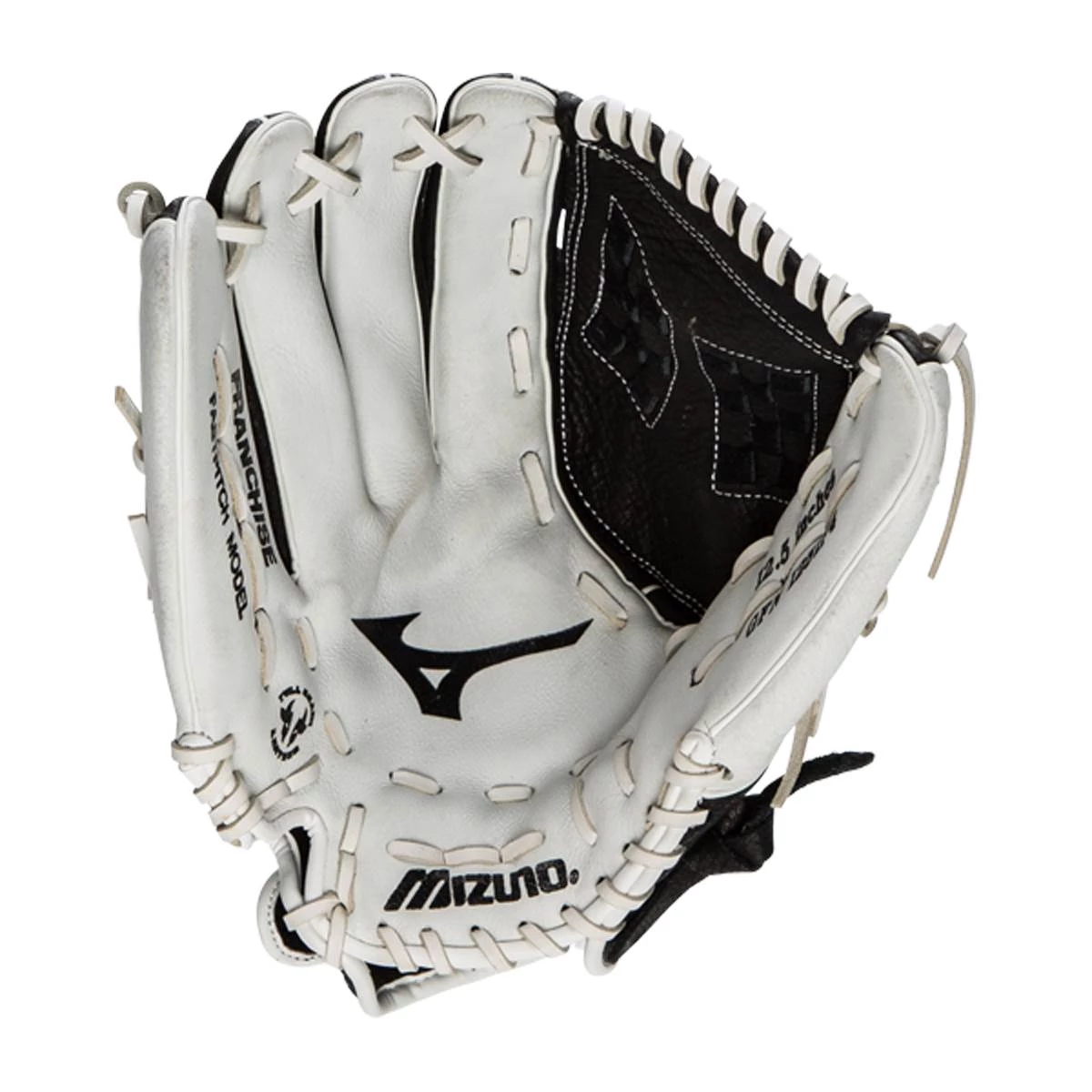 Buy 🤩 Mizuno Franchise 12.5" Fastpitch Softball Glove: GFN1251F4 Black, White 🎉 2 Buy 🤩 Mizuno Franchise 12.5" Fastpitch Softball Glove: GFN1251F4 Black, White 🎉 - Image 2