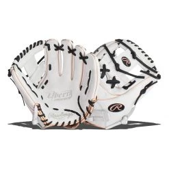 Budget 🥰 Rawlings Liberty Advanced 11.75" Fastpitch Softball Glove: RLA715-2WB Black, White ✔️