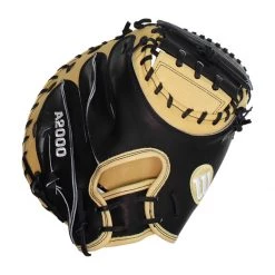 Promo ⌛ Wilson A2000 33" Catcher's Mitt: WTA20RB19CM33 Black, Tan 😀 -Deals glovegear Store 9097 03 20 wilson a2000 33 catchers mitt wta20rb19cm33 30488 7 l