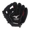 Flash Sale ⌛ Mizuno Prospect PowerClose 10" Youth Baseball Glove: GPP1000Y3RD Black, Red ⌛