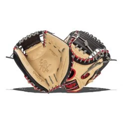 Wholesale ✔️ Rawlings Heart of the Hide R2G Contour 33" Baseball Catcher's Mitt: PRORCM33UC Black, Red, Tan 👏