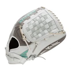 Buy 🎉 Easton Fundamental 12.5" Fastpitch Softball Glove: FMFP125 Grey, Teal, White ⌛ -Deals glovegear Store 93cb 11 21 easton fundamental 12 5 fastpitch softball glove fmfp125 35286 6 l
