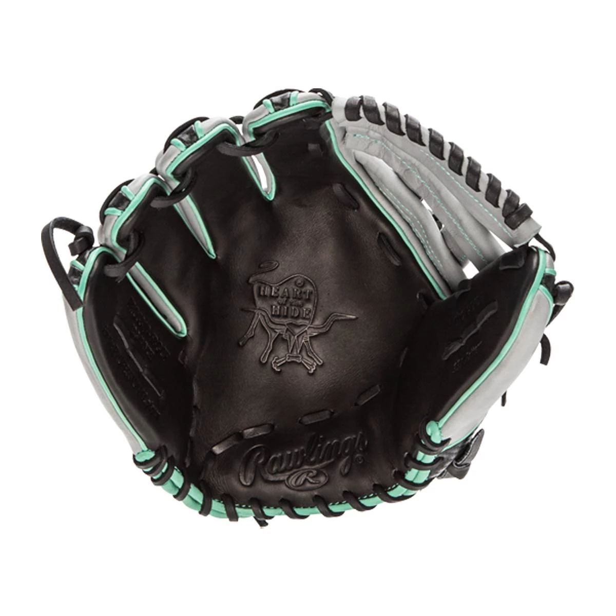 Budget ๐คฉ Rawlings Heart of the Hide Hyper Shell 12.75" Baseball Glove: PRO3319-6BGCF Black, Grey, Teal ๐ 6 Budget ๐คฉ Rawlings Heart of the Hide Hyper Shell 12.75" Baseball Glove: PRO3319-6BGCF Black, Grey, Teal ๐ - Image 6
