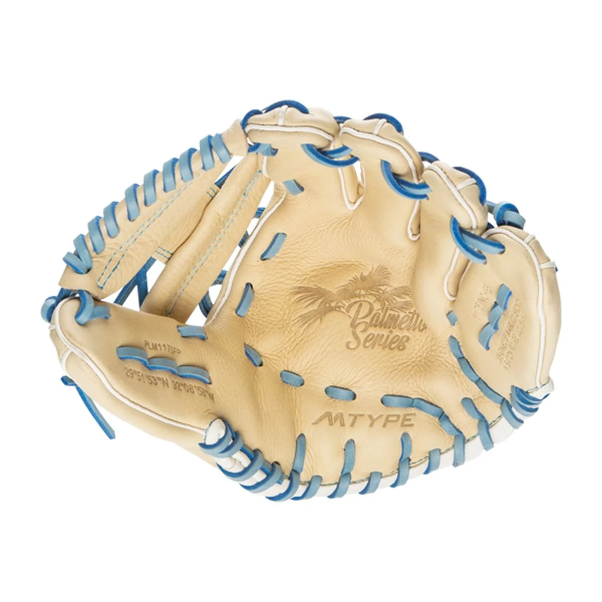 Hot Sale ๐งจ Marucci Palmetto Series 11.75" Fastpitch Softball Glove: MFGPLM1175FP Blue, Tan ๐ 6 Hot Sale ๐งจ Marucci Palmetto Series 11.75" Fastpitch Softball Glove: MFGPLM1175FP Blue, Tan ๐ - Image 6
