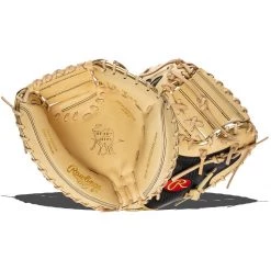Cheap ⭐ Rawlings Heart of the Hide Hyper Shell 34" Baseball Catcher's Mitt: PROCM41CCF Black, Tan ✔️