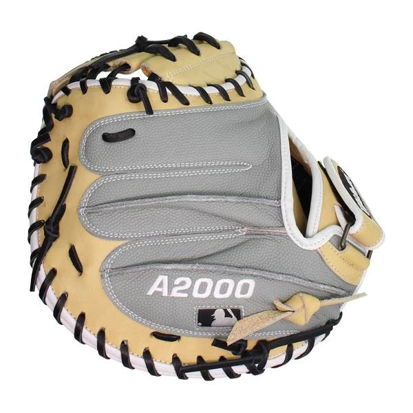 Buy 🎉 Wilson A2000 Pedroia Fit 33.00" Baseball Catcher's Mitt: WTA20RB19PFCM33 Grey, Tan 🔥 4 Buy 🎉 Wilson A2000 Pedroia Fit 33.00" Baseball Catcher's Mitt: WTA20RB19PFCM33 Grey, Tan 🔥 - Image 4