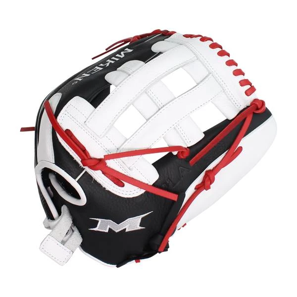 New 👍 Miken Player Series 13.5" Slow Pitch Softball Glove: PS135-PH Black, Red, White ⌛ 9 New 👍 Miken Player Series 13.5" Slow Pitch Softball Glove: PS135-PH Black, Red, White ⌛ - Image 9