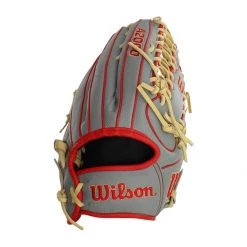 Best deal ✨ Wilson A2000 SuperSkin OT7 12.75" Baseball Glove: WBW1001041275 Grey, Red, Tan ✔️ -Deals glovegear Store a0ab 09 20 wilson a2000 superskin ot7 12 75 baseball glove wbw1001041275 33610 8 l