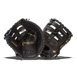 Best deal 🔥 Worth Player Series 13" Slow Pitch First Base Mitt: WPL130-FB Black, Gold 🔔 -Deals glovegear Store a914 10 21 worth player series 13 slow pitch first base mitt wpl130 fb 33939 8 l