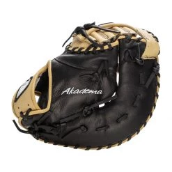 Wholesale 😉 Akadema ProSoft Select Series 12.5" First Base Mitt: ASF454 Black, Tan ⭐ -Deals glovegear Store a9ee 12 21 akadema prosoft select series 12 5 first base mitt asf454 35382 9 l