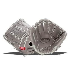 New ⌛ Rawlings R9 12.5" Fastpitch Softball Glove: R9SB125-18G Grey 👏