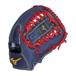 Flash Sale 👏 Mizuno Pro 12" Mike Soroka Baseball Glove: GMP2MS-100DT4 Navy, Red ⭐ -Deals glovegear Store ab27 10 20 mizuno pro 12 mike soroka baseball glove gmp2ms 100dt4 33690 3 l