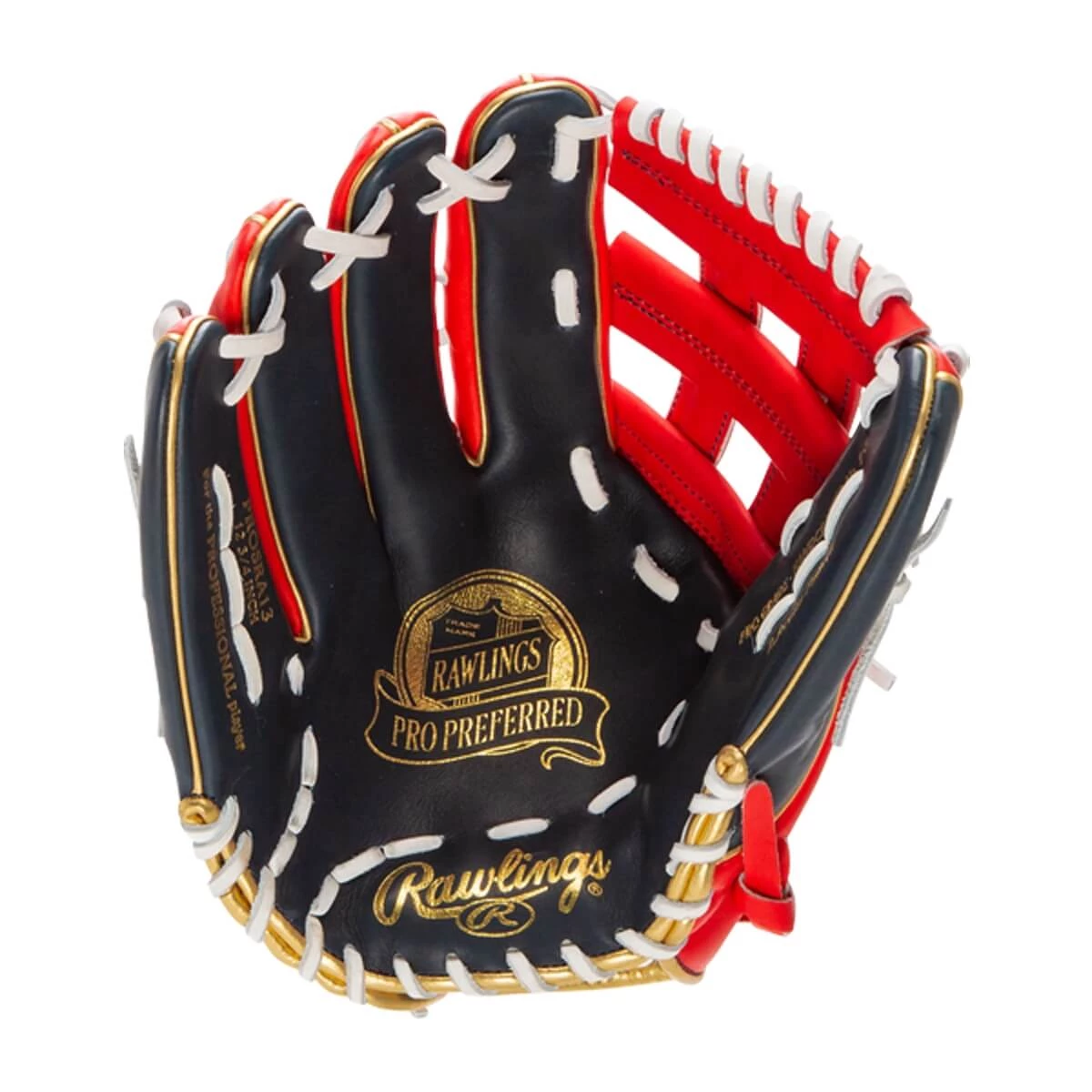 Cheap 👏 Rawlings Pro Preferred 12.75" Ronald Acuna Jr. Baseball Glove: PROSRA13 Navy, Red ✨ 2 Cheap 👏 Rawlings Pro Preferred 12.75" Ronald Acuna Jr. Baseball Glove: PROSRA13 Navy, Red ✨ - Image 2