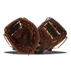 Best Sale ⌛ Easton Flagship 12.75" Baseball First Base Mitt: FS-J70 Black, Brown, Tan ❤️