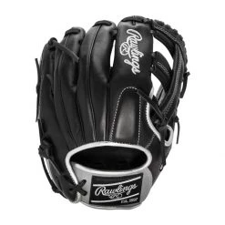 Promo ✨ Rawlings Encore 11.25" Baseball Glove: EC1125-20B Black, Grey, Silver 👏 -Deals glovegear Store ac69 12 21 rawlings encore 11 25 baseball glove ec1125 20b 34588 8 l