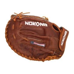 Promo 💯 Nokona Walnut 14" First Base Mitt: W-N80C Brown ✨ -Deals glovegear Store ad30 02 20 nokona walnut 14 first base mitt w n80c 28928 5 l