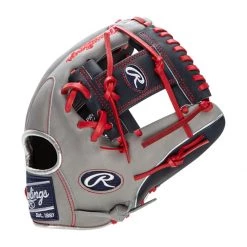 Budget 🥰 Rawlings Heart of the Hide R2G 11.75" Baseball Glove: PRORFL12N Grey, Navy, Red 😉 -Deals glovegear Store aeba 12 21 rawlings heart of the hide r2g 11 75 baseball glove prorfl12n 34612 3 l