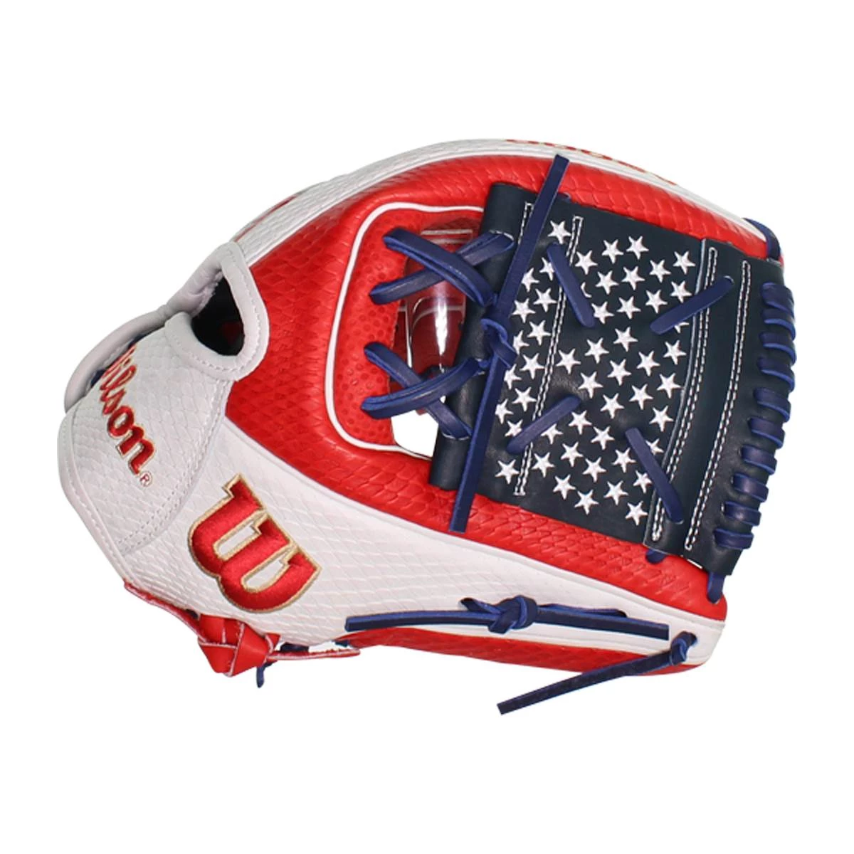 Outlet 😀 Wilson A2000 Kelsey Stewart KS7 12" Fastpitch Softball Glove: WBW10024012 Navy, Red, White ⭐ 3 Outlet 😀 Wilson A2000 Kelsey Stewart KS7 12" Fastpitch Softball Glove: WBW10024012 Navy, Red, White ⭐ - Image 3