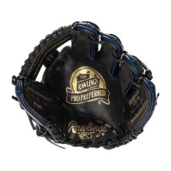 Outlet ✔️ Rawlings Pro Preferred 11.5" Baseball Glove: PROSNP4-20BR Black, Blue 😀 -Deals glovegear Store b557 12 21 rawlings pro preferred 11 5 baseball glove prosnp4 20br 34617 6 l
