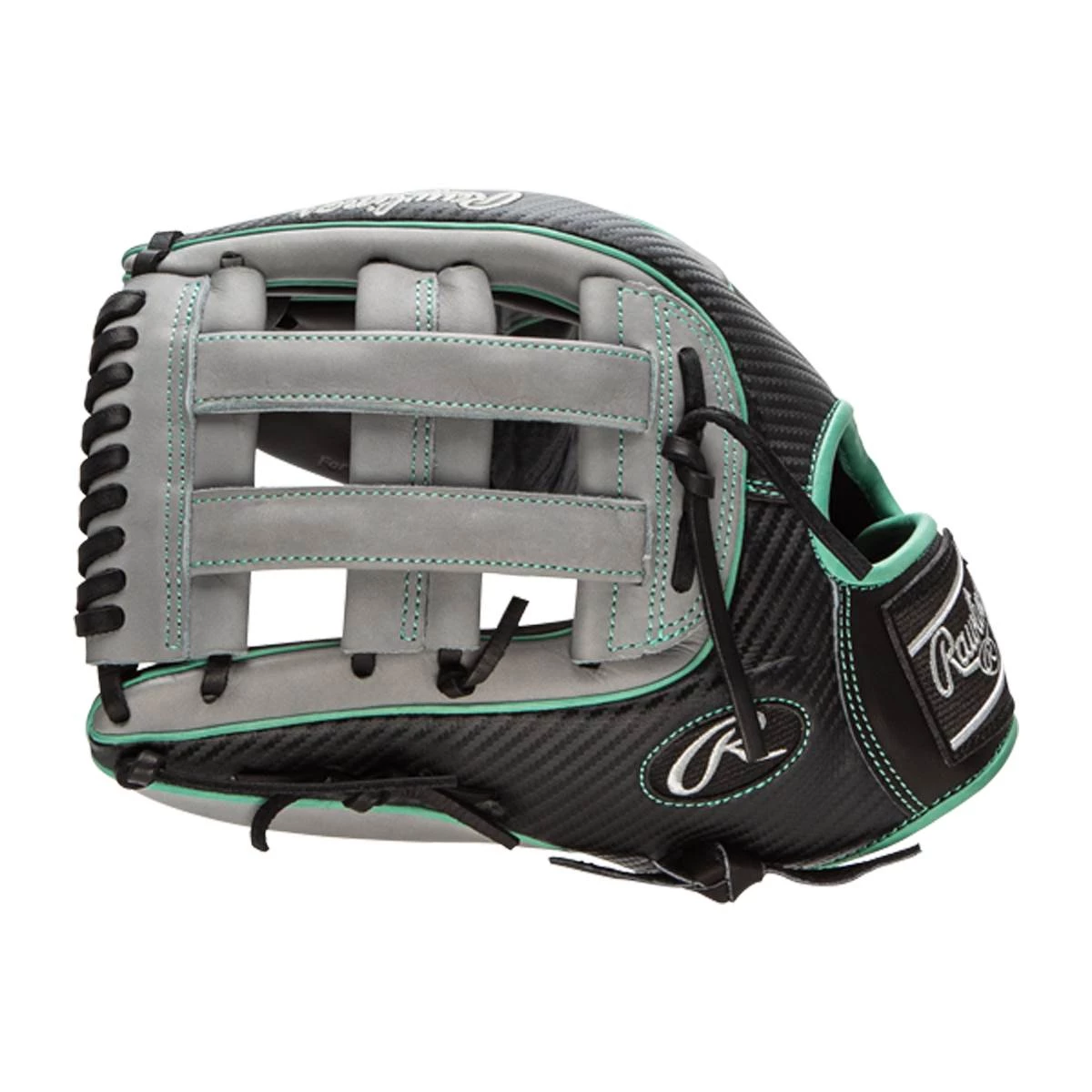 Budget ๐คฉ Rawlings Heart of the Hide Hyper Shell 12.75" Baseball Glove: PRO3319-6BGCF Black, Grey, Teal ๐ 4 Budget ๐คฉ Rawlings Heart of the Hide Hyper Shell 12.75" Baseball Glove: PRO3319-6BGCF Black, Grey, Teal ๐ - Image 4