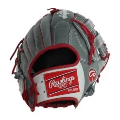 Buy 👏 Rawlings HOH Mark of a Pro 11.25" Baseball Glove: SPNP2-6GW Grey, Red ⌛ -Deals glovegear Store bb1a 10 20 rawlings hoh mark of a pro 11 25 baseball glove spnp2 6gw 33465 7 l