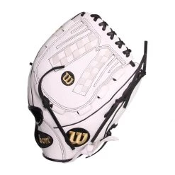 Promo 🔥 Wilson A1000 V125 12.5" Fastpitch Softball Glove: WBW100182125 Black, White, Gold ⭐ -Deals glovegear Store bed3 03 21 wilson a1000 v125 12 5 fastpitch softball glove wbw100182125 34280 6 l