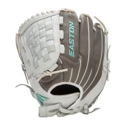 Buy 🎉 Easton Fundamental 12.5" Fastpitch Softball Glove: FMFP125 Grey, Teal, White ⌛ -Deals glovegear Store bfa6 11 21 easton fundamental 12 5 fastpitch softball glove fmfp125 35286 13 l