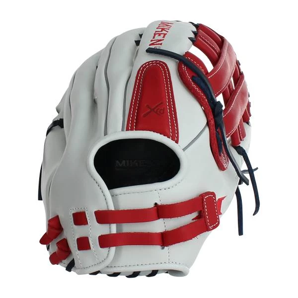 New 😉 Miken 14" Pro Series Slow Pitch Softball Glove: PRO140-WSN Grey, Blue, Red ✔️ 13 New 😉 Miken 14" Pro Series Slow Pitch Softball Glove: PRO140-WSN Grey, Blue, Red ✔️ - Image 13