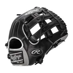 Flash Sale ⌛ Rawlings Encore 12.25" Baseball Glove: EC1225-6B Black, Grey, Silver 🎁 -Deals glovegear Store c80b 12 21 rawlings encore 12 25 baseball glove ec1225 6b 34591 3 l
