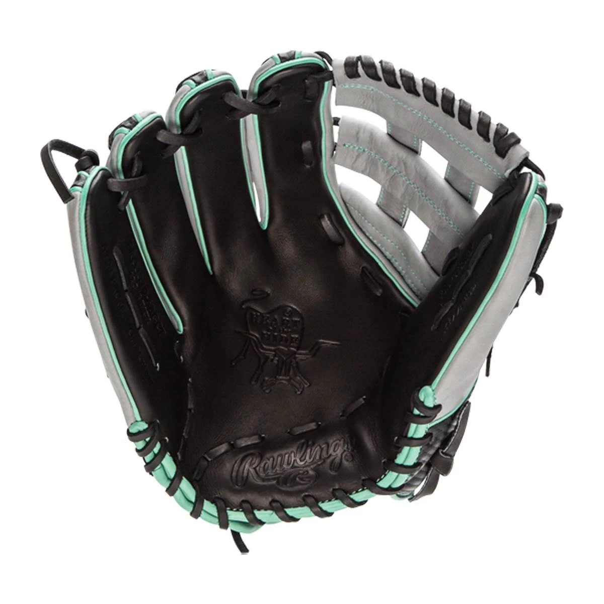 Budget ๐คฉ Rawlings Heart of the Hide Hyper Shell 12.75" Baseball Glove: PRO3319-6BGCF Black, Grey, Teal ๐ 2 Budget ๐คฉ Rawlings Heart of the Hide Hyper Shell 12.75" Baseball Glove: PRO3319-6BGCF Black, Grey, Teal ๐ - Image 2