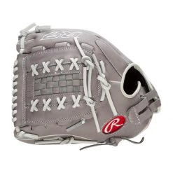 New ⌛ Rawlings R9 12.5" Fastpitch Softball Glove: R9SB125-18G Grey 👏 -Deals glovegear Store cd0a 10 21 rawlings r9 12 5 fastpitch softball glove r9sb125 18g 33551 11 l