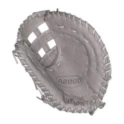 Best Pirce 😍 Wilson A2000 SuperSkin FP1B 12.50" Fastpitch Softball First Base Mitt: WBW100219125 Grey, White 👍 -Deals glovegear Store cffa 09 20 wilson a2000 superskin fp1b 12 50 fastpitch softball first base mitt wbw100219125 33638 2 l