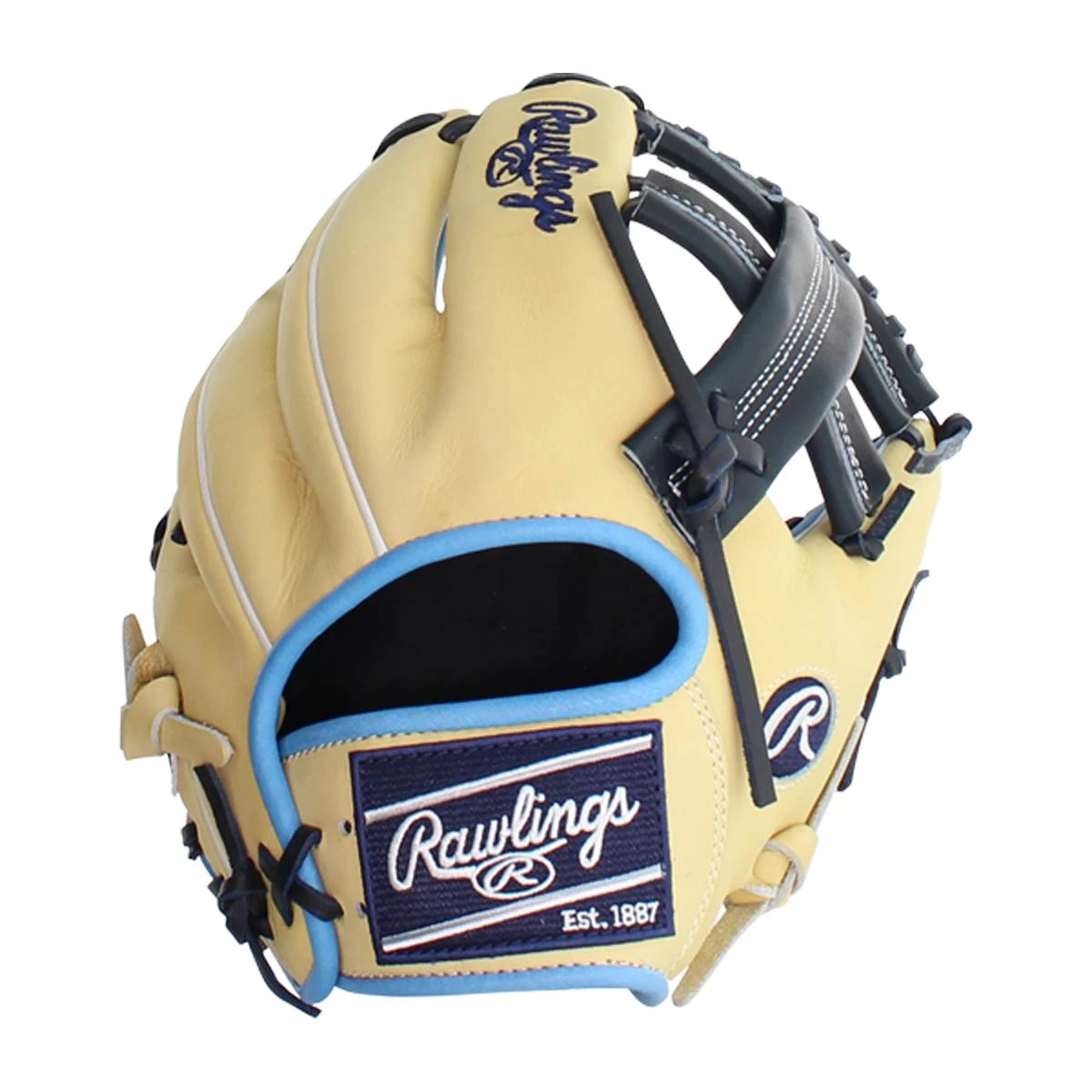 Outlet ⌛ Rawlings Heart of the Hide 11.5" Baseball Glove: PRO204-20CB Blue, Tan ⭐ 7 Outlet ⌛ Rawlings Heart of the Hide 11.5" Baseball Glove: PRO204-20CB Blue, Tan ⭐ - Image 7