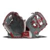 Coupon 🤩 Rawlings HOH Mark of a Pro 11.25" Baseball Glove: SPNP2-2GW Grey, Red ✨