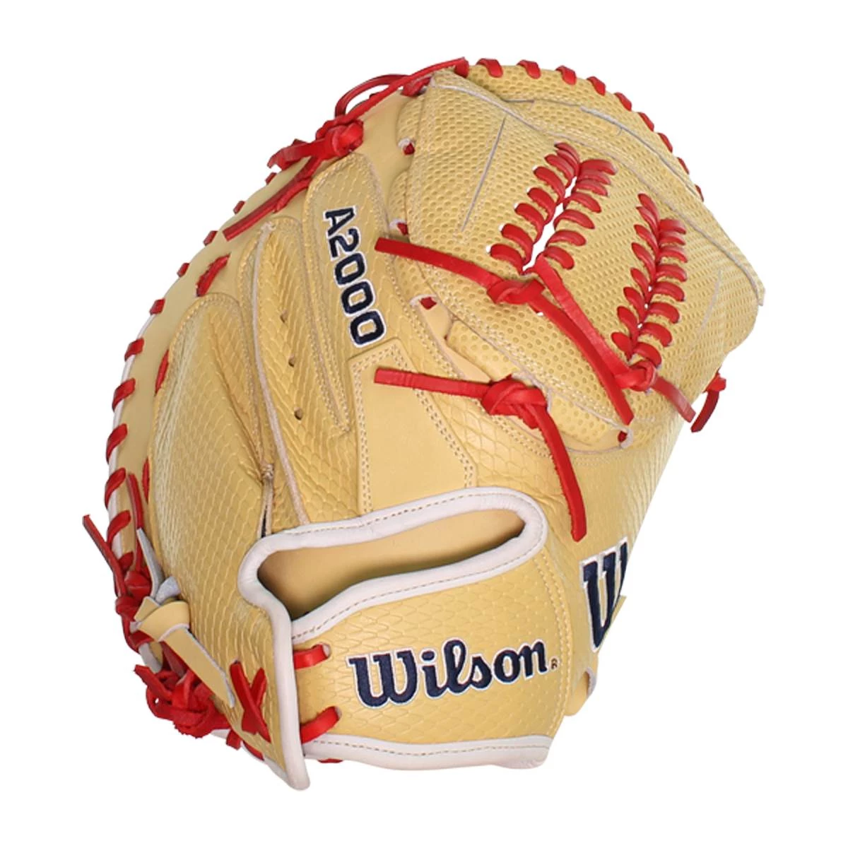 Promo 🌟 Wilson A2000 Aubree Munro Super SnakeSkin AM1 Spin Control 34" Fastpitch Softball Catcher's Mitt: WBW10024434 Tan ⌛ 7 Promo 🌟 Wilson A2000 Aubree Munro Super SnakeSkin AM1 Spin Control 34" Fastpitch Softball Catcher's Mitt: WBW10024434 Tan ⌛ - Image 7
