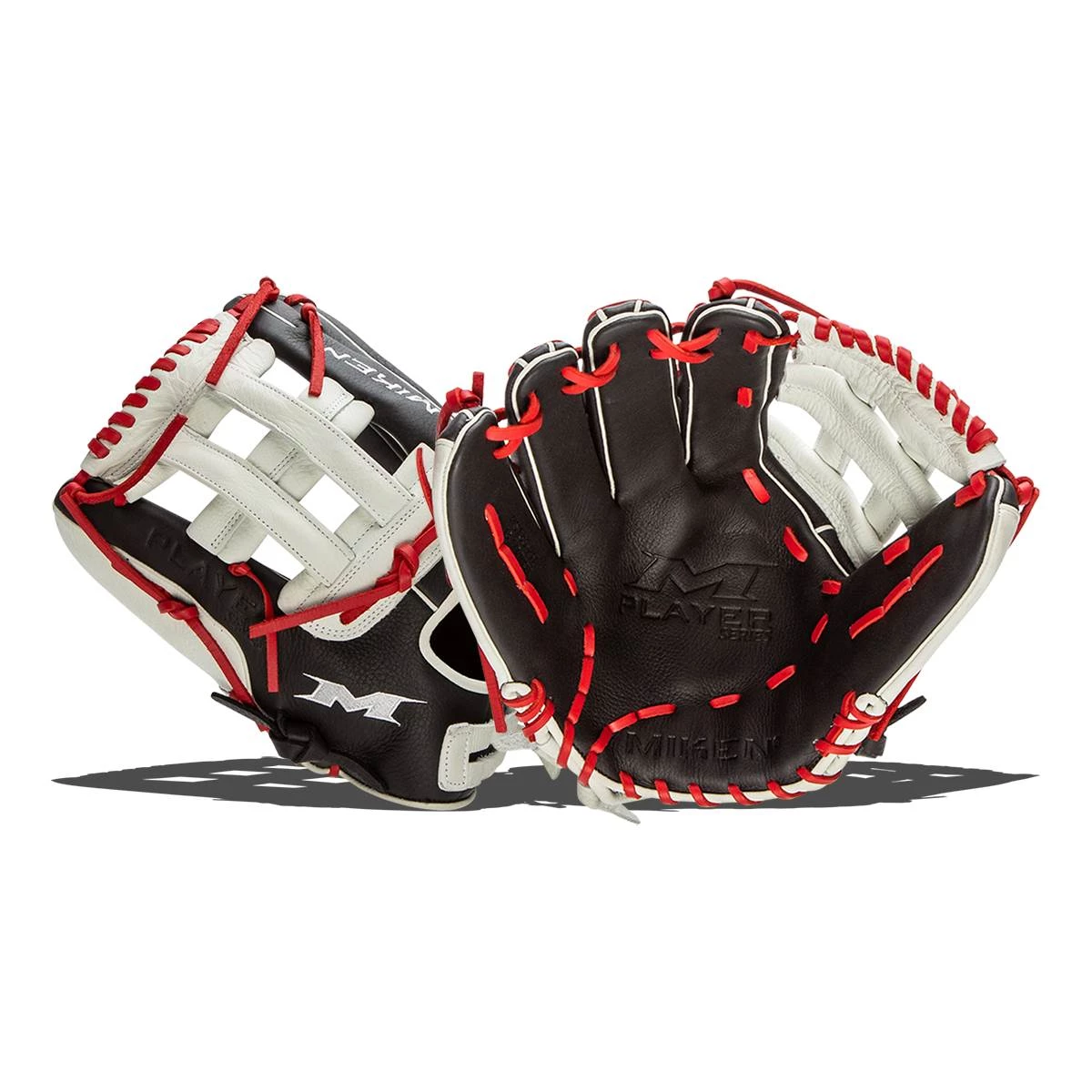 New 👍 Miken Player Series 13.5" Slow Pitch Softball Glove: PS135-PH Black, Red, White ⌛ 1 New 👍 Miken Player Series 13.5" Slow Pitch Softball Glove: PS135-PH Black, Red, White ⌛