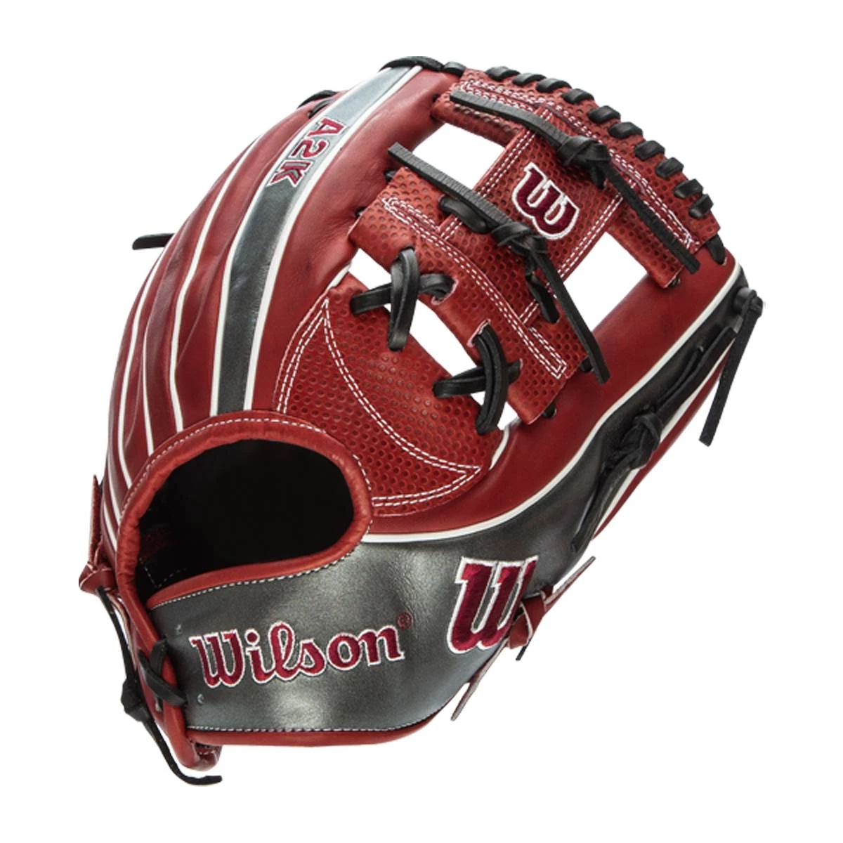 Brand new 💯 Wilson A2K 1787 Spin Control 11.75" Baseball Glove: WBW1004101175 Grey, Maroon ❤️ 2 Brand new 💯 Wilson A2K 1787 Spin Control 11.75" Baseball Glove: WBW1004101175 Grey, Maroon ❤️ - Image 2