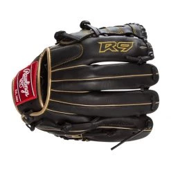 Best Sale 🎁 Rawlings R9 12" Baseball Glove: R9206-9BG Black, Gold ✔️ -Deals glovegear Store d8e9 11 21 rawlings r9 12 baseball glove r9206 9bg 33538 12 l
