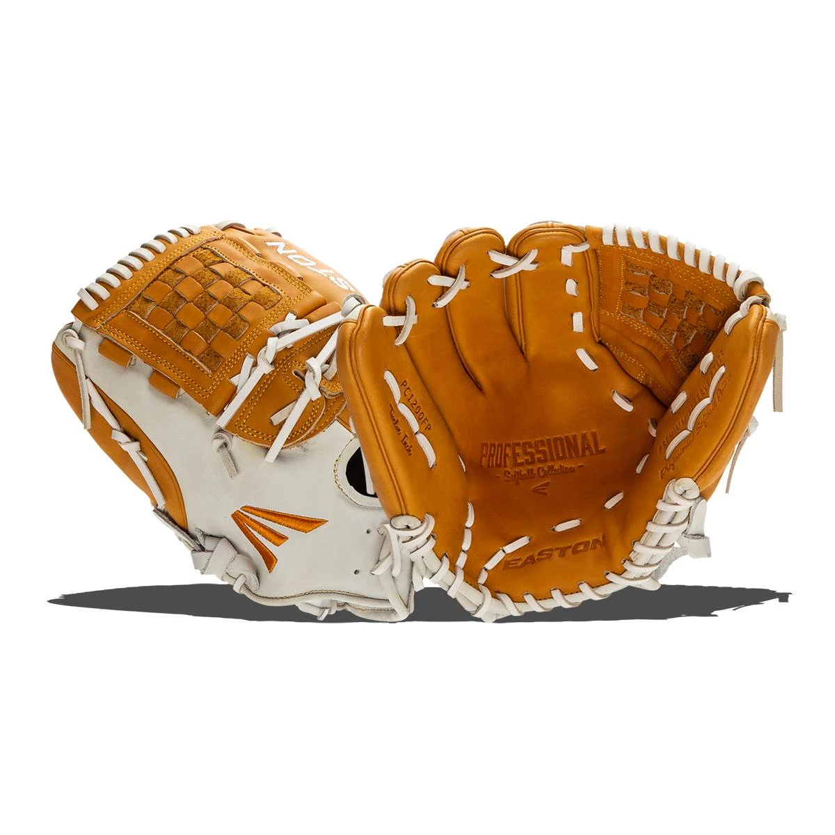Outlet π Easton Professional Collection 12" Fastpitch Softball Glove: PC1200FP Brown, White π 1 Outlet π Easton Professional Collection 12" Fastpitch Softball Glove: PC1200FP Brown, White π