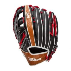 Hot Sale 🤩 Wilson A2K 12.75" SuperSkin Baseball Glove: WBW1000691275 Black, Red, Tan ✨ -Deals glovegear Store dbff 10 21 wilson a2k 12 75 superskin baseball glove wbw1000691275 33325 14 l