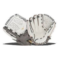 Deals ⭐ Mizuno Pro Select 12.5" Fastpitch Softball Glove: GPSF2-1250 Grey, White 💯