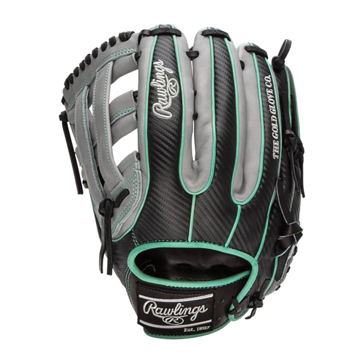 Budget ๐คฉ Rawlings Heart of the Hide Hyper Shell 12.75" Baseball Glove: PRO3319-6BGCF Black, Grey, Teal ๐ 7 Budget ๐คฉ Rawlings Heart of the Hide Hyper Shell 12.75" Baseball Glove: PRO3319-6BGCF Black, Grey, Teal ๐ - Image 7