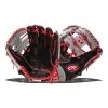 Flash Sale 🔔 Rawlings HOH Mark of a Pro 11.25" Baseball Glove: SPNP2-2BG Black, Grey, Red ❤️