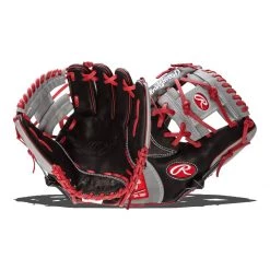 Flash Sale 🔔 Rawlings HOH Mark of a Pro 11.25" Baseball Glove: SPNP2-2BG Black, Grey, Red ❤️